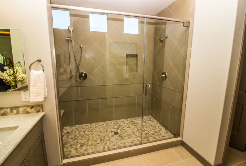Open Concept Shower with Seating
